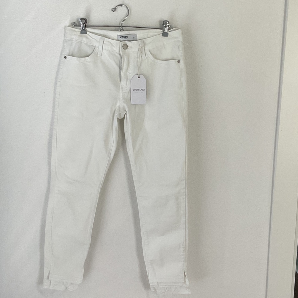 Just Black Crisp White Jeans